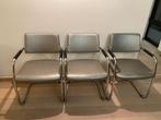 stoelen, Trois, Gris, Métal, Enlèvement