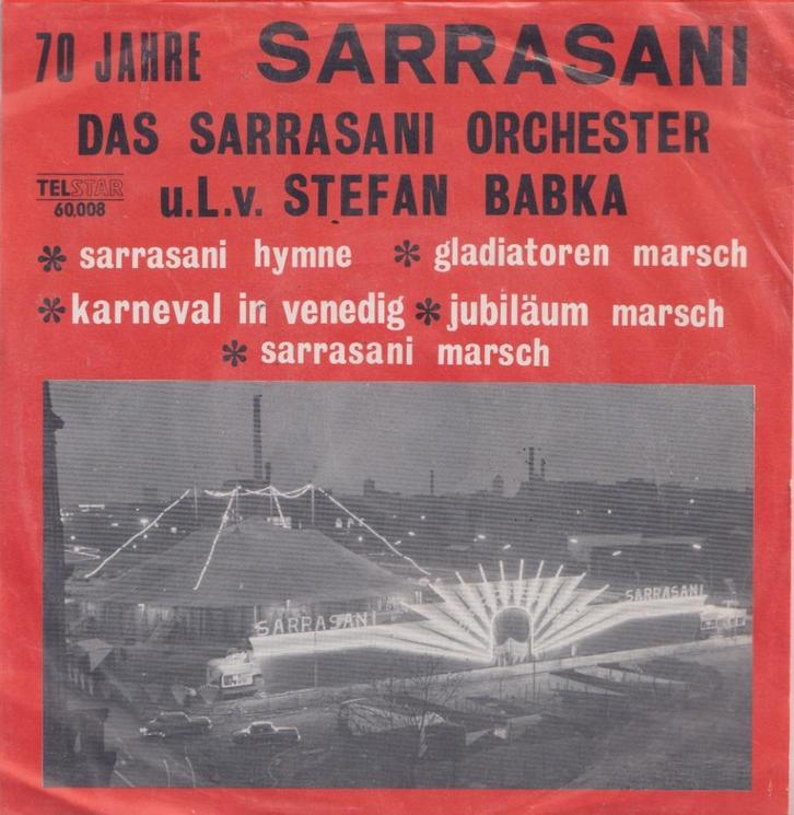 Sarrasani Orchester – 70 jahre Sarrasani - Single, CD & DVD, Vinyles Singles, Utilisé, EP, En néerlandais, 7 pouces, Enlèvement ou Envoi