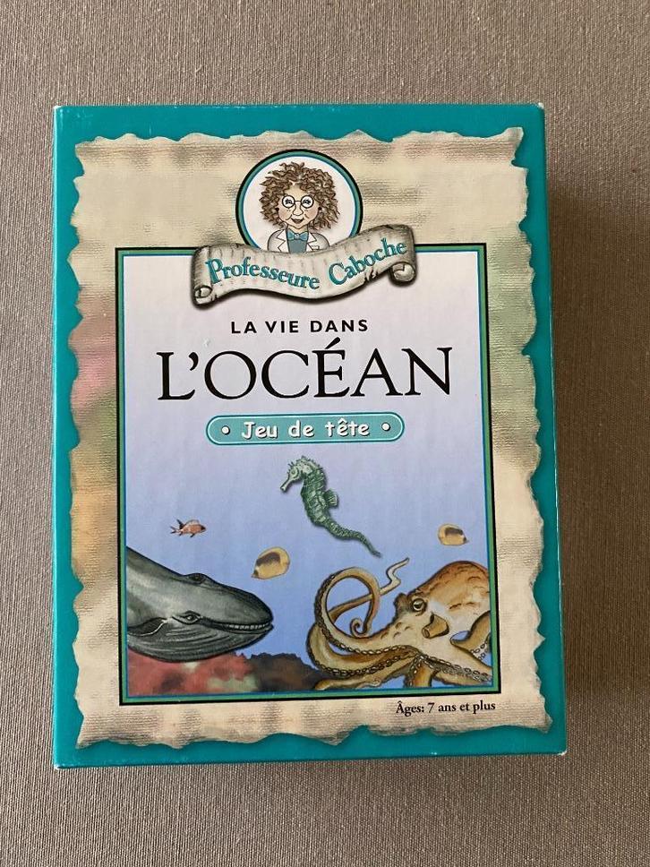 Jeu Professeure Caboche L'Océan, Hobby en Vrije tijd, Gezelschapsspellen | Kaartspellen, Zo goed als nieuw, Een of twee spelers