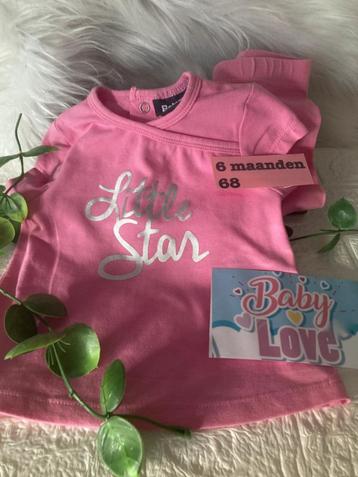 Ensemble t.shirt+legging rose pour fille taille 68 disponible aux enchères