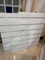 Panneau rainuré blanc 120x120x1,8cm, Enlèvement, Aménagement