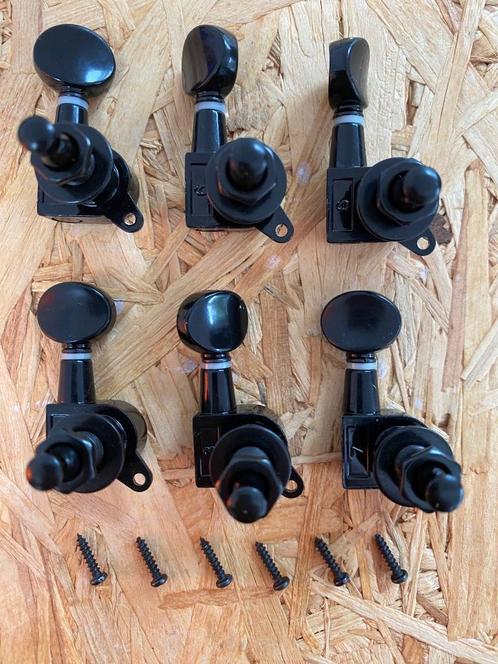 Guitar Tuners 6-In-Line LEFT-HANDED, Muziek en Instrumenten, Instrumenten | Onderdelen, Nieuw, Elektrische gitaar, Ophalen of Verzenden