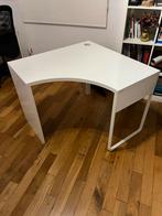 Bureau Ikea d’angle blanc, Maison & Meubles, Enlèvement, Utilisé, Bureau