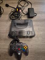 Nintendo 64 funtastic smoke Grey, Games en Spelcomputers, Spelcomputers | Nintendo 64, Ophalen, Gebruikt, Met 1 controller