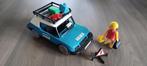 Playmobil system 3210 voiture bleue voyage clicky vintage, Complete set, Gebruikt, Ophalen of Verzenden