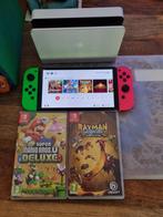 Nintendo switch oled console met 2 games, Ophalen, Gebruikt, Switch OLED, Met games