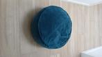Pouf coussin en tissu velours, Enlèvement, Comme neuf, Vert, Pouf