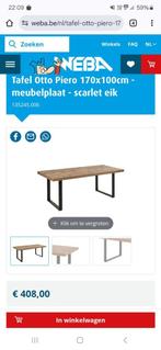 Eettafel, Huis en Inrichting, Tafels | Eettafels, Ophalen, Eikenhout, 50 tot 100 cm, Zo goed als nieuw