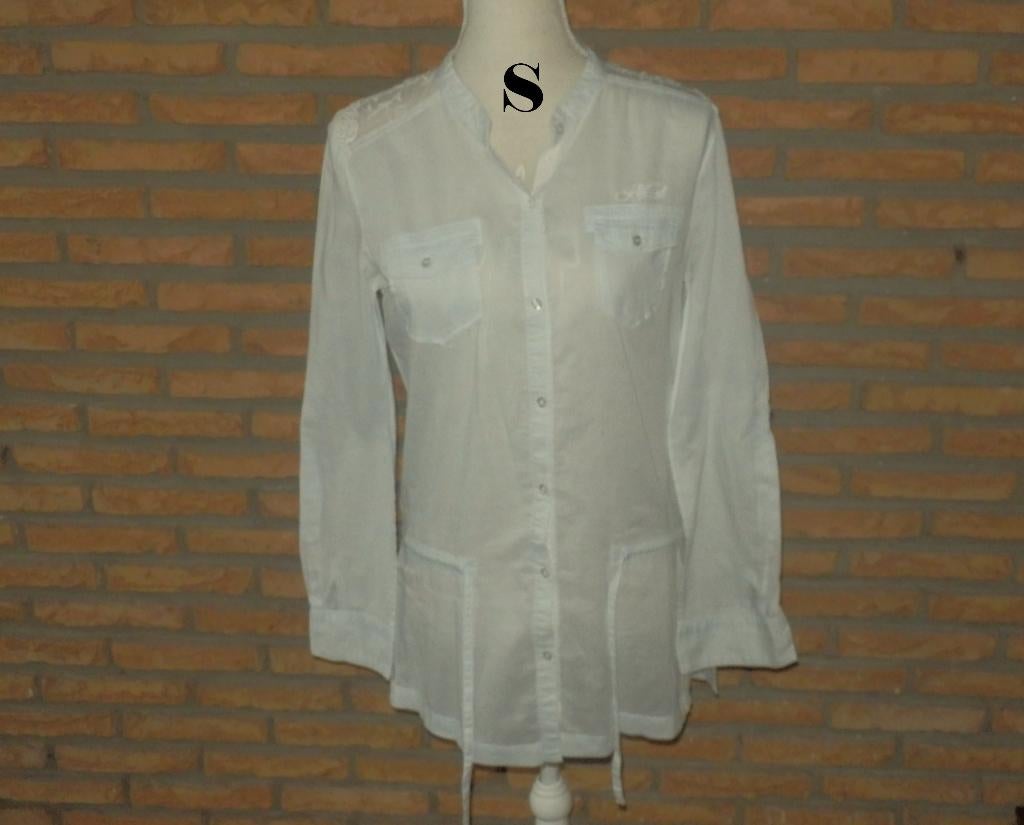 (57) - chemisier femme t.S bleu blanc - kaporal -, Kaporal, Enlèvement ou Envoi, Taille 36 (S), Comme neuf