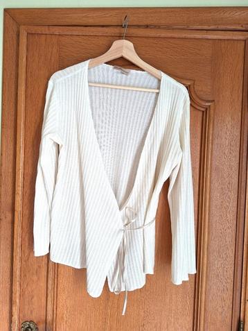 gilet liseuse - blanc cassé - taille 40/42 beschikbaar voor biedingen
