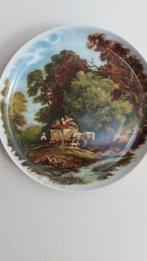 Decoratief bord. Handgeschilderd, Antiek en Kunst, Antiek | Wandborden en Tegels, Ophalen
