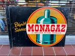 MONOGAZ oud reclame bord, Verzamelen, Merken en Reclamevoorwerpen, Ophalen, Gebruikt, Reclamebord