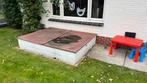 Zandbak 213154 cm met deksel + 1 m³ speelzand, Ophalen, Gebruikt