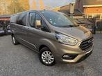Ford Transit Custom, 2018,92.000km, Automaat, Dubbel Cabine, Auto's, Bestelwagens en Lichte vracht, Automaat, Zwart, Zwart, Bedrijf