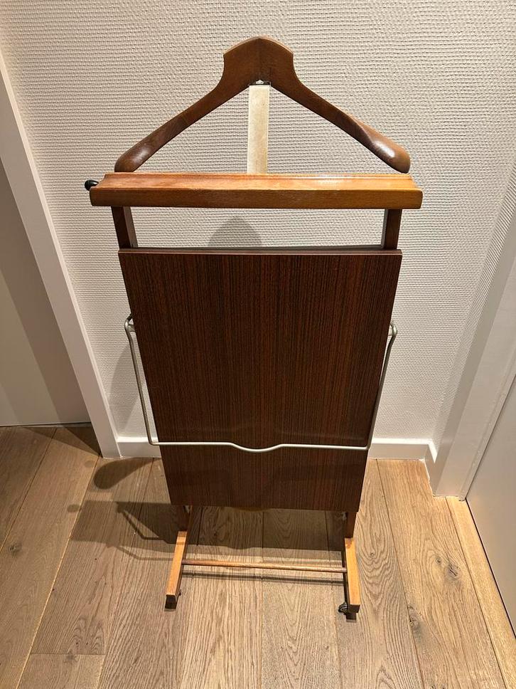 Houten kleerrek / broekenpers, Kleding | Dames, Kledingrekken, Gebruikt, Met wielen, Ophalen
