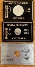 Mussolini centenario munten, Postzegels en Munten, Setje, Goud, Italië, Ophalen of Verzenden