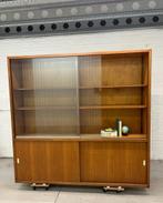 Vintage laboratoriumkast schoolkast, Verzenden, Glas