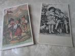 2 Vintage Postkaarten  " Kindjes", Collections, Cartes postales | Thème, Enfants, Non affranchie, Enlèvement ou Envoi