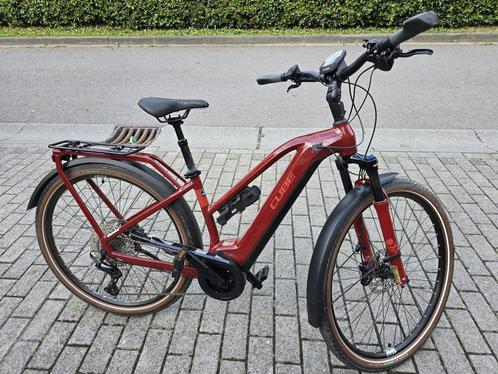 Velo electrique Cube touring hybride exc 625 - 88 km, Fietsen en Brommers, Elektrische fietsen, Zo goed als nieuw, Cube, 59 cm of meer