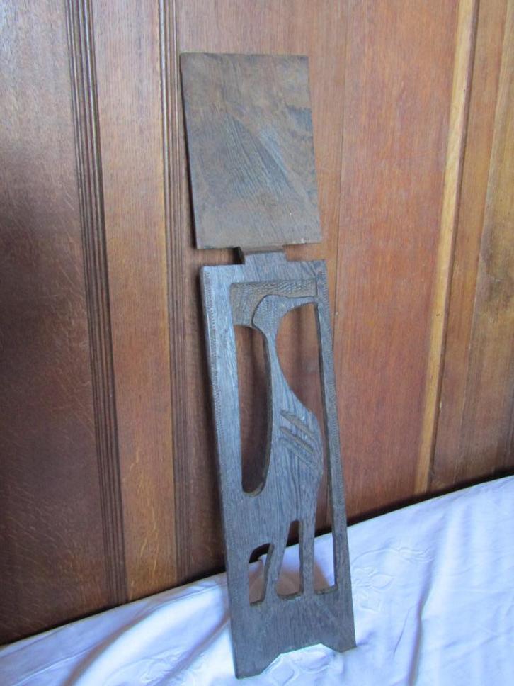 Gegraveerd houten decoratieschilderij met een afbeelding van, Antiek en Kunst, Kunst | Beelden en Houtsnijwerken, Ophalen of Verzenden