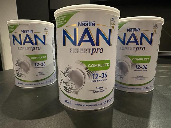 Nan Expertpro Complete Groeimelk / 800g / 12-36 Maanden (3x), Kinderen en Baby's, Babyvoeding en Toebehoren, Nieuw, Ophalen