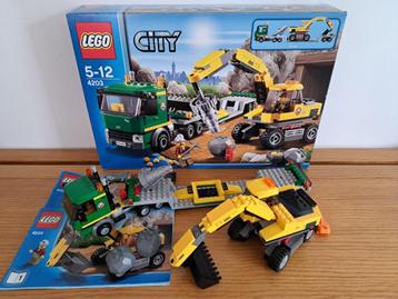 Lego City 4203 Graafmachine transport