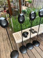 KEF Egg speakers + standaards – stijlvol en topgeluid!, Audio, Tv en Foto, Zo goed als nieuw, 60 tot 120 watt, Surroundset zonder subwoofer