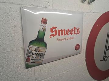 Ijzeren reklamebord van Smeets jenever hasselt 40/30 cm beschikbaar voor biedingen