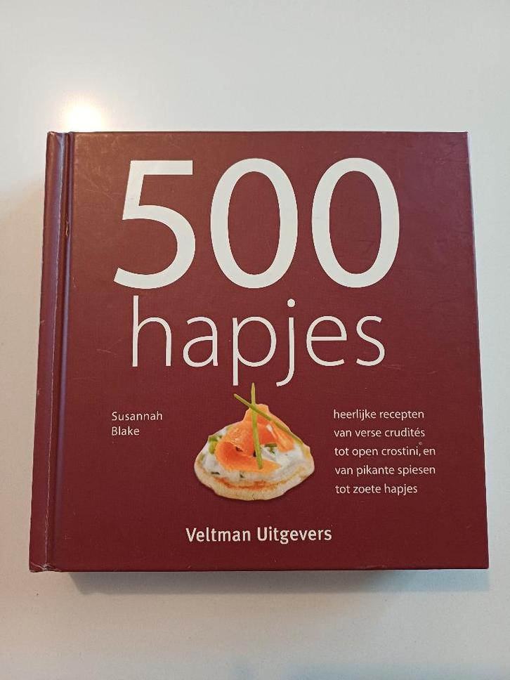 Kookboek 500 hapjes, Boeken, Kookboeken, Zo goed als nieuw, Tapas, Hapjes en Dim Sum, Ophalen of Verzenden
