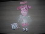 Roze glitterballerinakleedje met lakschoentjes voor babypopp, Enfants & Bébés, Jouets | Poupées, Comme neuf, Autres types, Enlèvement ou Envoi