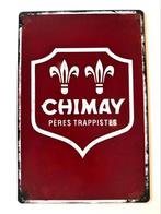 Metalen reclamebord Chimay Trappist, Ophalen of Verzenden, Nieuw, Reclamebord, Plaat of Schild