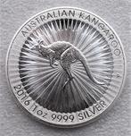 Australia kangaroo 2016, 1oz zilver .9999 UNC in capsule., Envoi, Monnaie en vrac, Argent