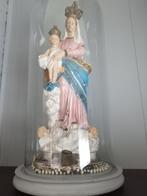 Gipsen beeld maria en kind onder stolp, Ophalen