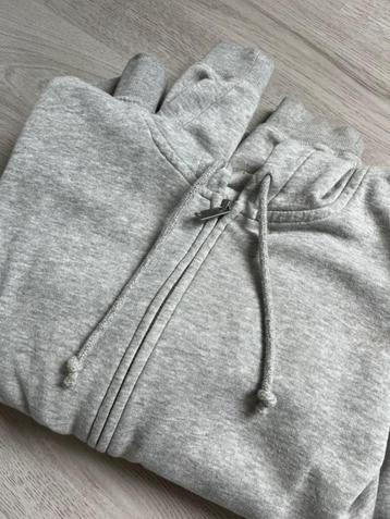 H&M Divided grijs hoodie sweatshirt vest kap ritssluiting L beschikbaar voor biedingen