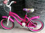 Kinderfiets Girly Bike 16 inch roze/wit, Fietsen en Brommers, Ophalen, Gebruikt