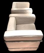 Replica CORBUSIER LC2 type zeteltjes in wit leder, Huis en Inrichting, Fauteuils, Ophalen, Zo goed als nieuw