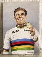 olieverfschilderij EIGEN WERK Remco op Podium Wereldkampioen, Enlèvement ou Envoi