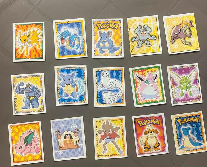 Oude originele Pokémon stickers 1999–2001, Verzamelen, Stickers, Nieuw, Strip of Tekenfilm, Ophalen