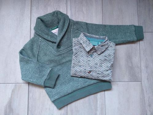 ★ M74 - Set trui met hemd, Kinderen en Baby's, Babykleding | Maat 74, Zo goed als nieuw, Jongetje, Setje, Ophalen of Verzenden