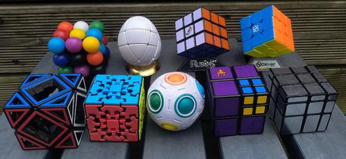 Lot van 9 Rubik's kubussen, Verzamelen, Speelgoed, Zo goed als nieuw, Verzenden