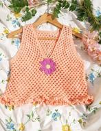 Top 70's handgemaakt gehaakt (nieuw), Fait main, Nieuw, Oranje, Ophalen of Verzenden