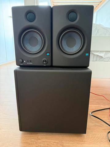 Presonus 4.5 bt en subwoofer sub 8 in zeer goede staat beschikbaar voor biedingen