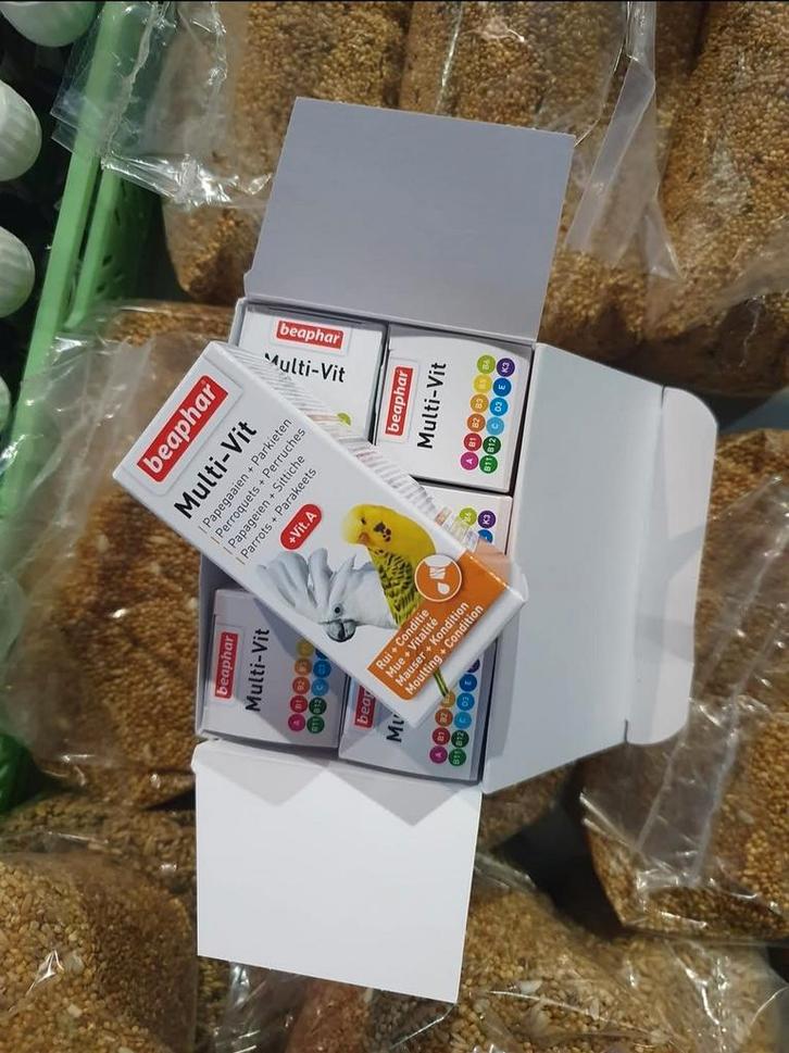 Perroquets et perruches Multi-Vit 20 ml - Beaphar, Animaux & Accessoires, Nourriture pour Animaux, Oiseau, Enlèvement