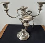 5 Koppige Verzilverde Kandelaar - Engeland, Ophalen of Verzenden, Zilver