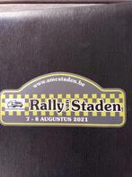 Sticker Rally van Staden 2021, Verzamelen, Ophalen of Verzenden