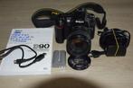 nikon d90 met 18-70 3.5 lens 15124 cliks, Ophalen of Verzenden, Zo goed als nieuw, Telelens, Zoom