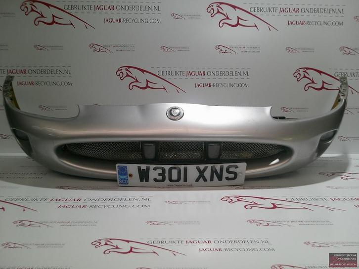 Voorbumper Jaguar XK8 zilver 1e model 1996-1999 HJD6468AA, Auto-onderdelen, Carrosserie, Bumper, Jaguar, Voor, Gebruikt, Herkomst onderdeel bekend