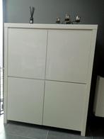 Eetkamer 5 stuks wit gelakt meubilair, Huis en Inrichting, Ophalen, Gebruikt, Scandinave, Minder dan 4 stoelen