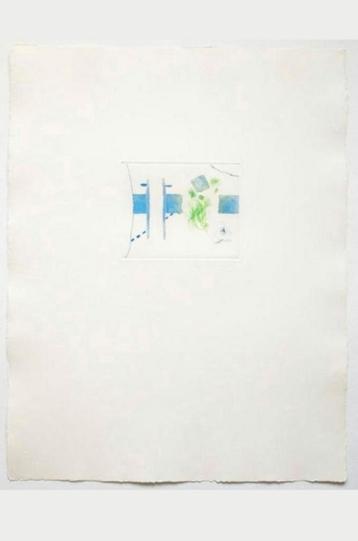 Roger Raveel 1989 Blauw-groen tuingezicht  beschikbaar voor biedingen