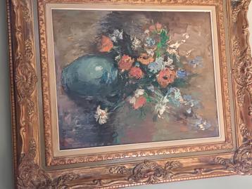 Schilderij bloemen, robert moens beschikbaar voor biedingen